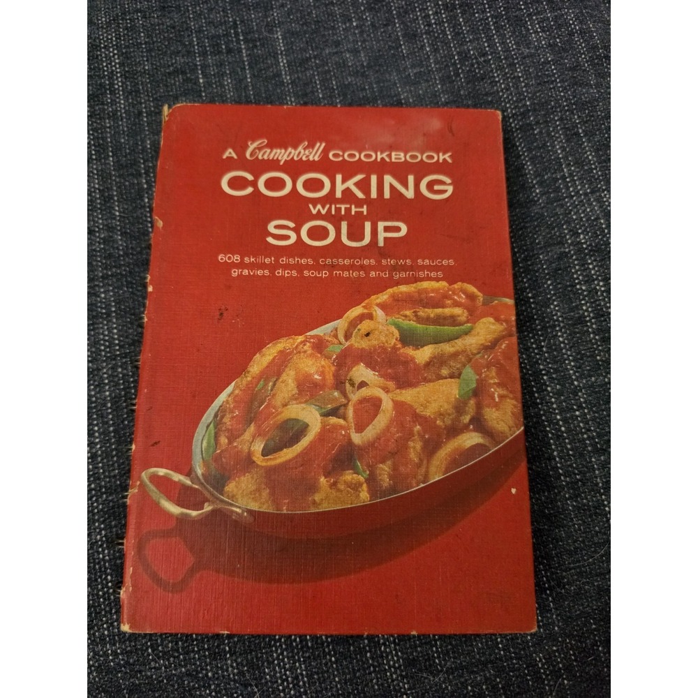 Vintage 1977 Campbell's Cooking with Soup Cookbook Spiral-Bound Hardcover‎